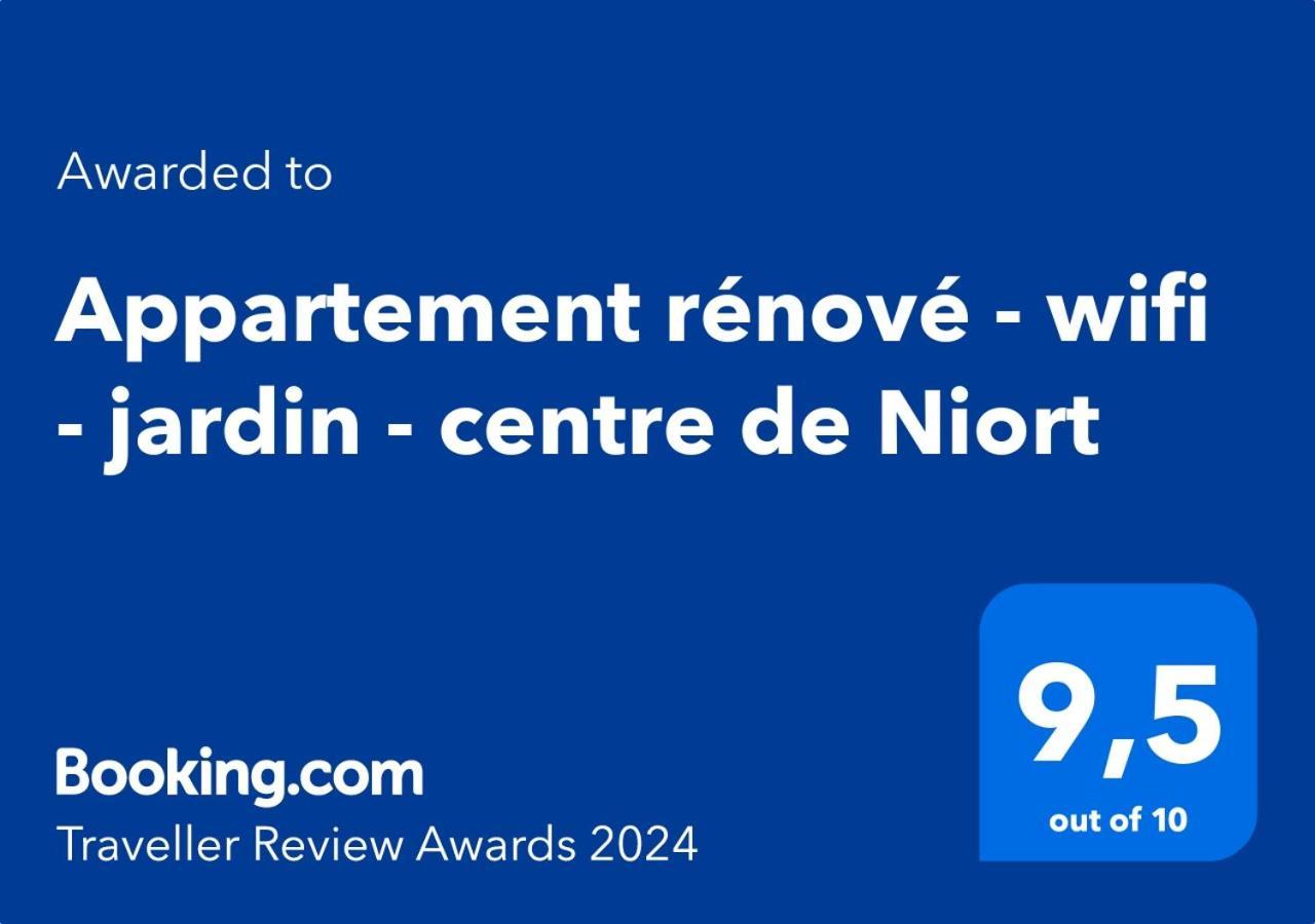 Appartement Renove - Wifi - Jardin - Centre De Niort Eksteriør bilde